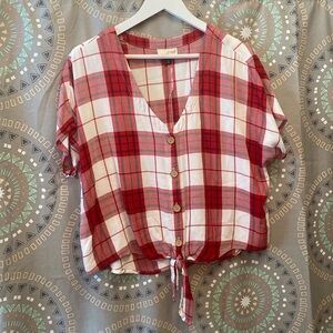 Universal Thread Plaid Top